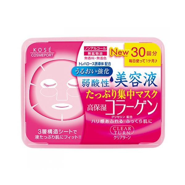 コーセー　クリアターン　エッセンスマスク　CO　コラーゲン　30枚入り