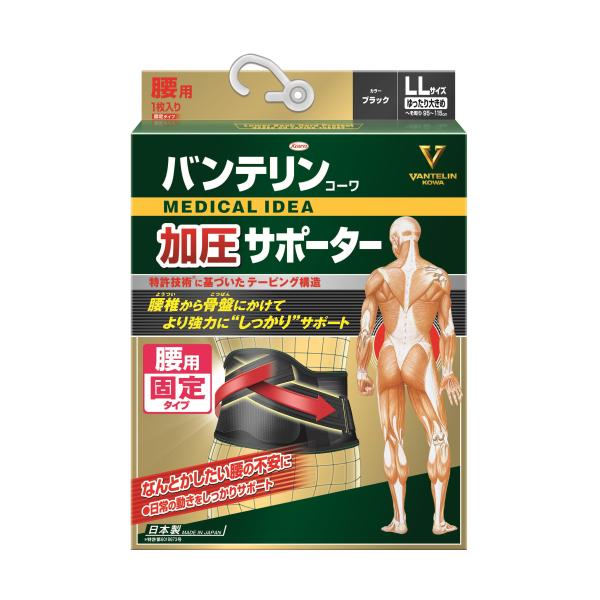 バンテリンコーワサポーター　腰用固定タイプ　ゆったり大きめ　1枚入※取り寄せ商品　返品不可