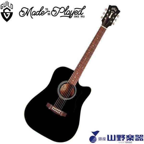 GUILD エレアコギター D-140CE / Black : 山野楽器 楽器専門Yahoo