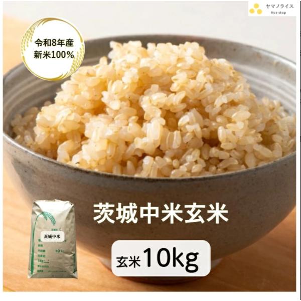 玄米 新米 10kg「8年産 茨城中米 玄米 10kg」【新米】【玄米】【こつぶ】【茨城県産】【8年産100%】【送料無料】