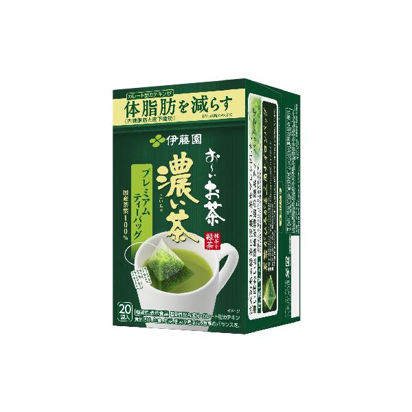 伊藤園 おーいお茶 濃い茶 プレミアムティーバッグ(20袋入り)×16箱