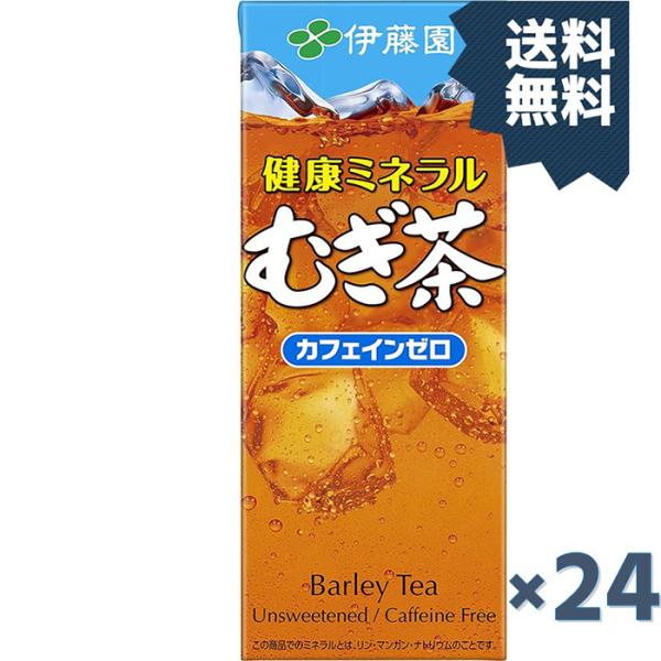 伊藤園 健康ミネラルむぎ茶 250ml紙パック×24本入 送料無料