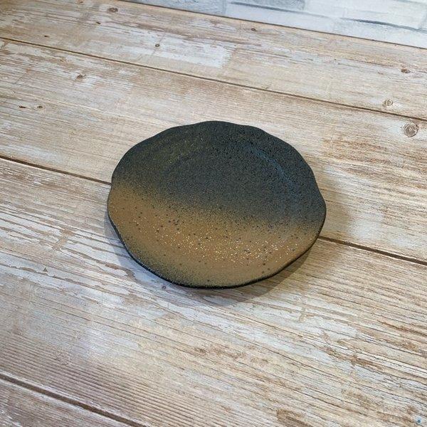 黒備前吹き 楕円皿 日本製 美濃焼 食器 陶器 うつわ 取り皿 皿 和食器 備前風