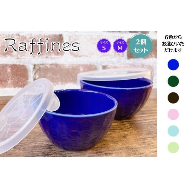 Ｓ・Ｍ２点セット レンジパック 小鉢 北欧風 おしゃれ 可愛い 新生活 一人暮らし 便利 食器 陶器 日本製 美濃焼 うつわ ラフィネス ノンラップ ボウル フタ付き