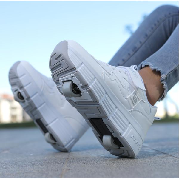 ローラーシューズ 子供用 ローラースケート ト キッズ スニーカー スポーツ 靴 子ども スニーカー 2WAY 2輪 単輪 取り外し可能発光 光る ジュニア スポーツ アウトドア 初心者 安全 スポーツ 小学生 子供用から成人まで 玩具 お...