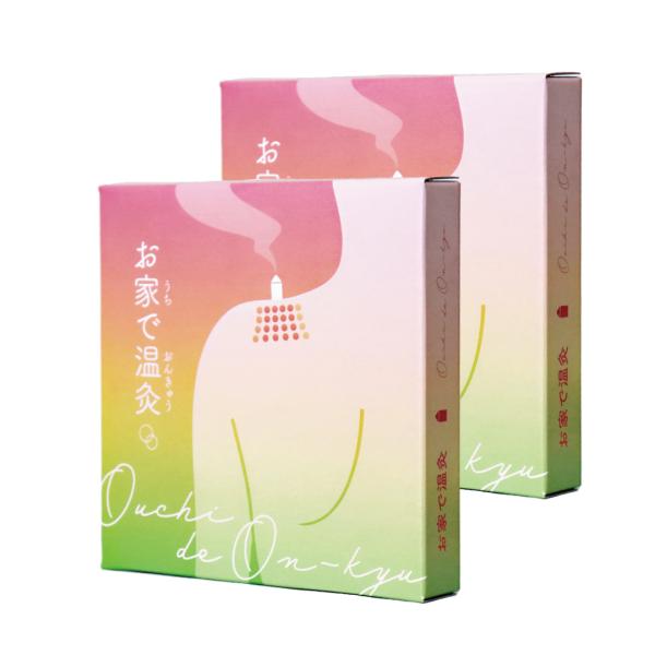 お家で温灸 60壮×2箱セット (お灸市販品) ツボを学べるリーフレットの