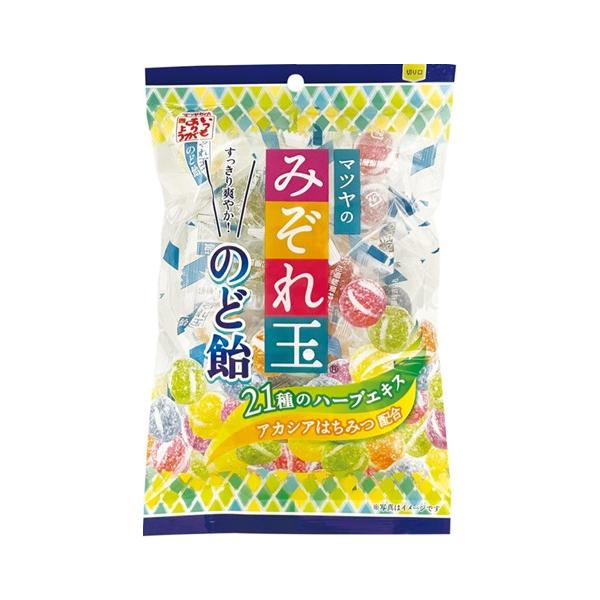 ※送料無料。(但し、北海道・沖縄・離島は除く)ザラメ砂糖粒をまぶした大粒フルーツキャンディ「みぞれ玉」を、満を持して「のど飴」にしました。人気の5種類のフルーツ（イチゴ・レモン・グレープ・オレンジ・メロン）に爽やかサイダーを加えた、見た目カ...