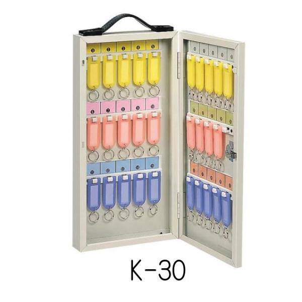 ワールドキーボックス K-30 （30本掛け） 水上金属 フタ鍵付