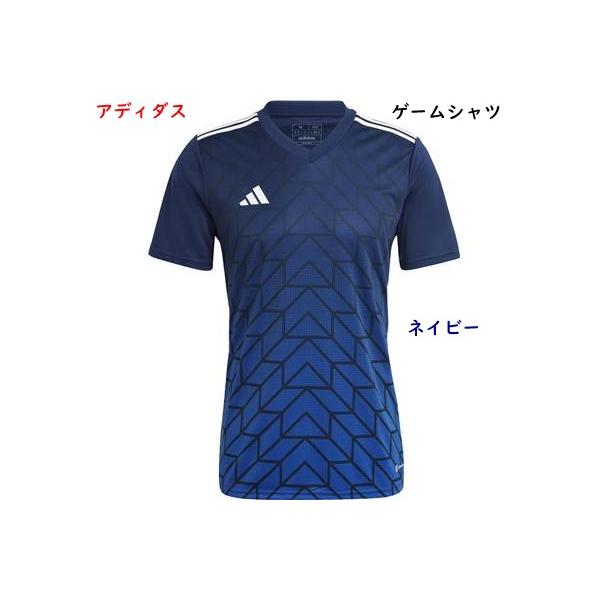 adidas アディダス ユニホーム ゲームシャツ L adidas 半袖ゲームシャツ/ユニフォーム/アディダス/ネイビー
