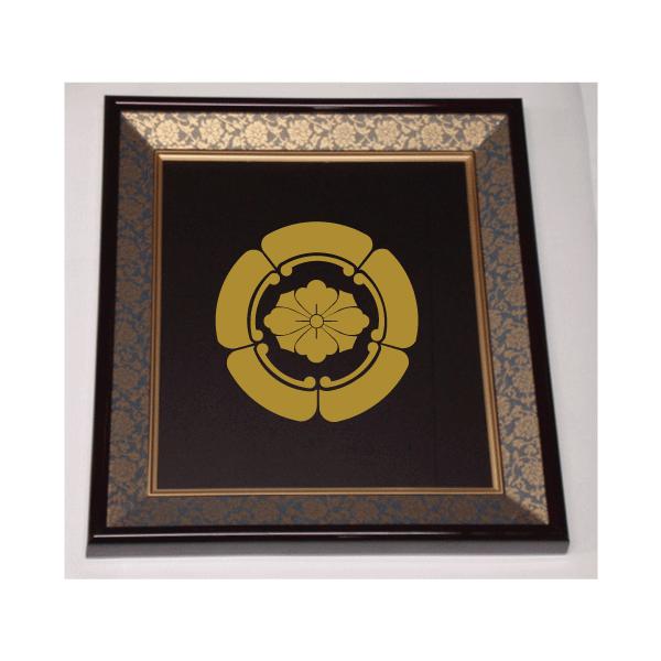 家紋入り 壁掛け オリジナル【⑯】 壁掛け額入り家紋 【五瓜に剣花菱】 : ヤマトデザインヤフー店