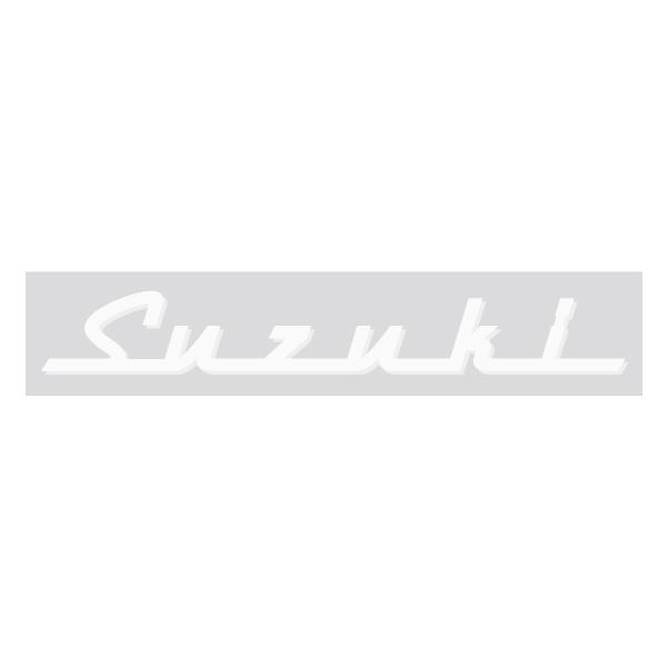 SUZUKIエンブレム 白5t 350mmx48mm 艶消し白色文字 : ヤマトデザイン