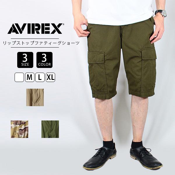AVIREX（アヴィレックス） カーゴショーツ RIPSTOP FATIGUE SHORTS