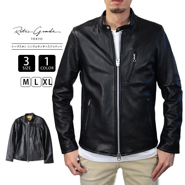 レザージャケット メンズ 本革 ラム ラム革 シングルライダースジャケット 革ジャン 上野商会 Single Riders ジャケット アウター 067 ジーンズヤマト 通販 Yahoo ショッピング
