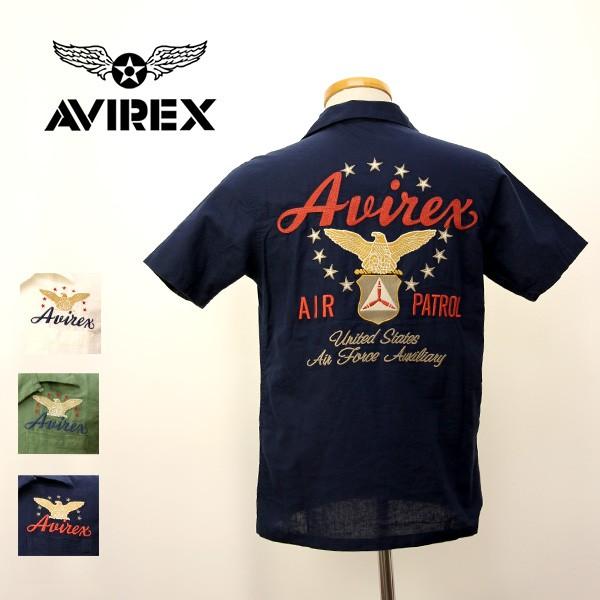 AVIREX（アヴィレックス） AVIREX Tシャツ エアパトロール 刺繍 シャツ 