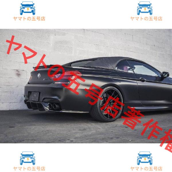 12-18 BMW 6シリーズ F12 カブリオレ カーボン製 リアスポイラー ウイング トランクスポイラー 純正色塗装 Vタイプ