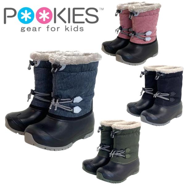 プーキーズ（POOKIES）キッズスノーブーツ PK-WP201 ボーイズ ガールズ ジュニア 防寒靴 やわらかハイクオリティーシリーズ