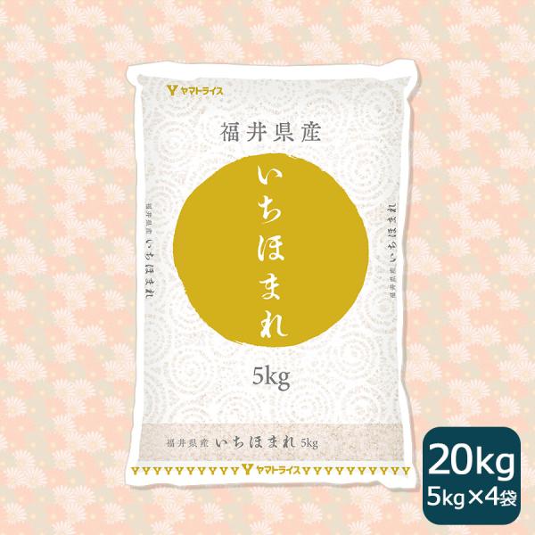 【エントリーで店内全品P5倍】米 お米 20kg いちほまれ 福井県産 5kg×4 令和5年産 白米...