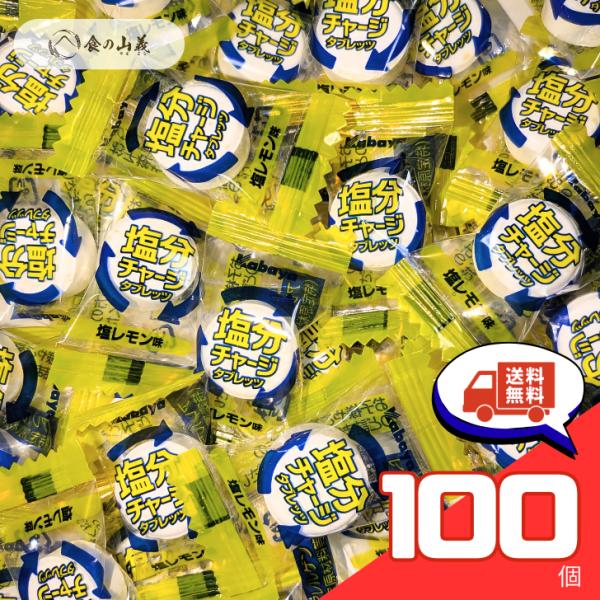 塩分チャージ タブレット 塩レモン味 100個 訳あり 送料無料