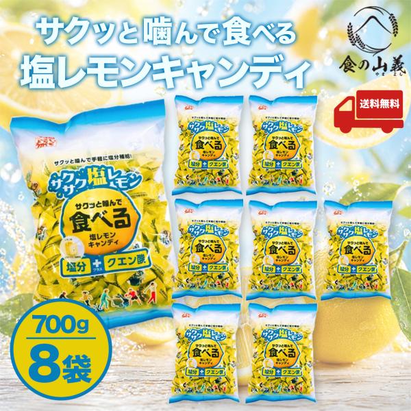 松屋製菓 食べる塩レモンキャンディ 700g×8袋 塩分補給 大容量 送料無料