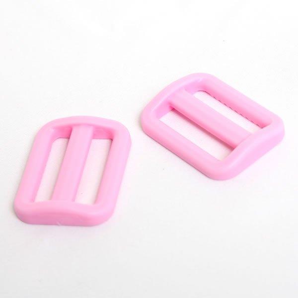 プラスチック製のコキカンです。肩掛け式のカバンやリュックなどの調節金具として使用します。