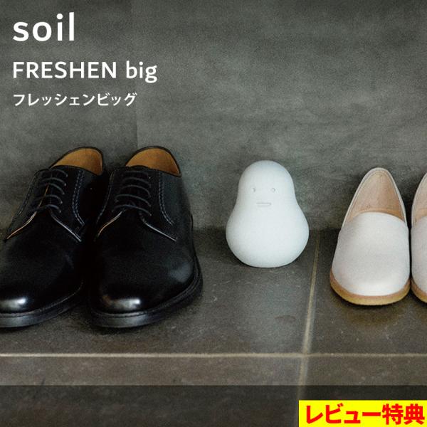 特典付 soil ソイル フレッシェンビッグ FRESHEN big 調湿脱臭剤 消臭剤 吸湿 珪藻土 炭 リサイクルアッシュ 調湿 自然素材 トイレ リビング ギフト プレゼント