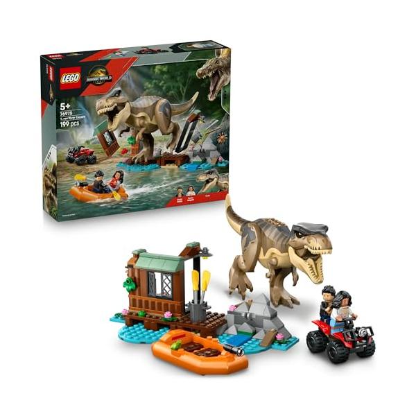 レゴ(LEGO) ジュラシック・ワールド T-レックス 川づたいの脱出 おもちゃ 玩具 誕生日 プレゼント ブロック 知育 男の子 女の子 子供 5歳 6歳 7歳 8