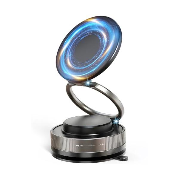 【「磁力不足・落下頻発」完全解決！N55二重磁環×真空ゲル吸盤】 車載スマホホルダーの弱点を革新！従来の携帯ホルダーで起きた「磁力不足による落下」「吸盤の耐久性不足」を、N55ネオジム磁石×二重リング構造で完全解決。業界最高峰の18N吸着力...