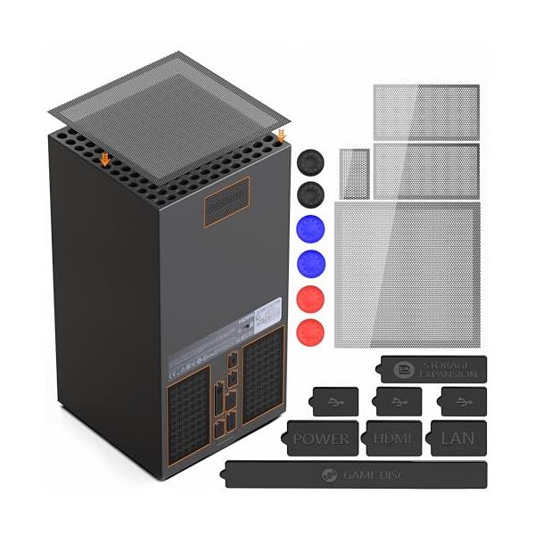 XBOXシリーズX-専用XboxシリーズXコンソール専用設計。 ダストフィルターキットは、ほこりがゲームコンソールに入るのを防ぎ、Xbox Series Xを埃から守ります。XBOXシリーズXゲームを清潔で楽しもう - 防塵プラグはゲームコ...