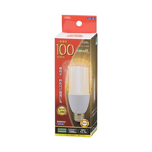 LED電球 T形 E26 100形相当 電球色 LDT13L-G IG92 06-1932 OHM オーム電機