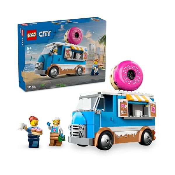 レゴ(LEGO) シティ ドーナツ屋 おもちゃ 玩具 誕生日 プレゼント ブロック 知育男の子 女の子 子供 5歳 6歳 7歳 8歳 乗り物 車 ミニカー 街づくり 60