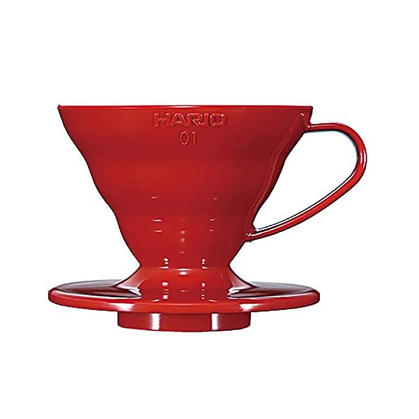 HARIO (ハリオ) V60 透過 コーヒードリッパー 01 レッド コーヒードリップ 1~2杯用 VDR-01-R