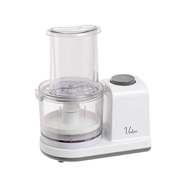 [山善] 電動おろし器 大根おろし器 1秒でおろせる 250g Votre 汁きりプレート付き ホワイト YFG-D250(W)