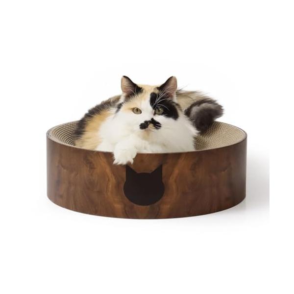 他サイト： 猫壱 バリバリボウル 爪研ぎ ダークブラウン レギュラーの商品画像