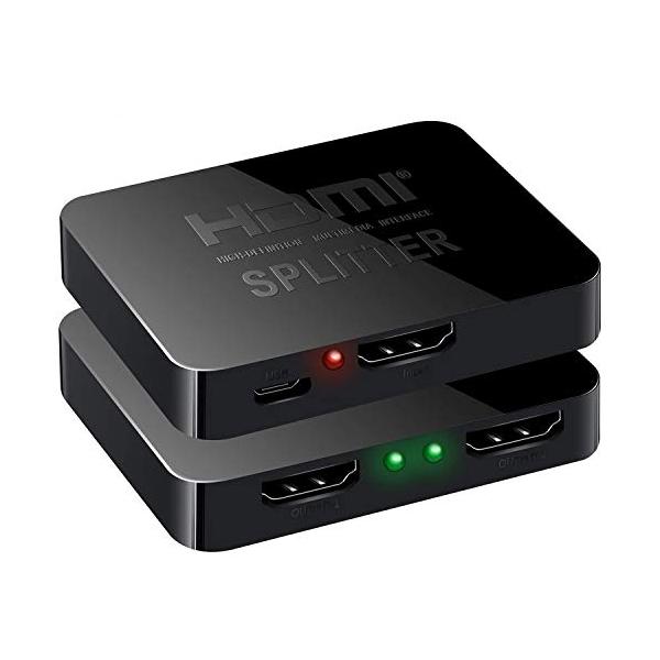 Hikary HDMI 分配器 1入力2出力 3D対応 HDMI スプリッター ２画面同時出力可能！ 4K2K(2160p)/3D映像対応