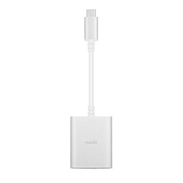 moshi USB-C Digital Audio Adapter with Charging (Silver) (24bit/96kHz