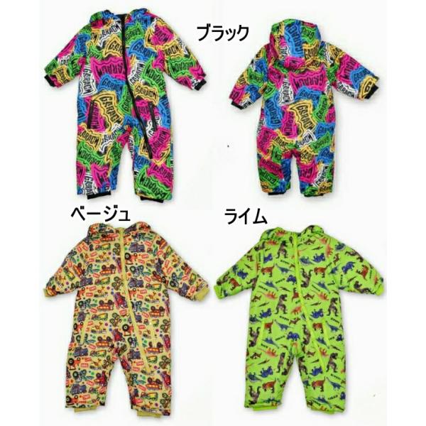 総柄ジャンプスーツ定価：8690円(税込)ブランド：GARACH【ギャラッチ】サイズ：80/90/100/110/120センチ表地・裏地：ポリエステル１００％リブ：綿９５％ポリウレタン５％12時までにご注文頂けますと当日出荷できます。定休日...
