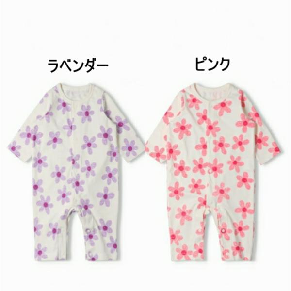 30%OFF/メール便/キッズ/子供服/ベビー/長袖/カバーオール/お花柄長袖ロンパース/Jolly Jury【ジョリージュリー】2026春