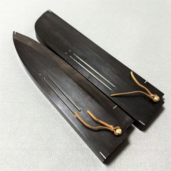 黒檀 牛刀270 木鞘 ケース 和包丁 牛刀9寸 包丁鞘 銅釘付 黒檀 牛刀270 木鞘 ケース 和包丁 牛刀9寸 包丁鞘 銅釘付