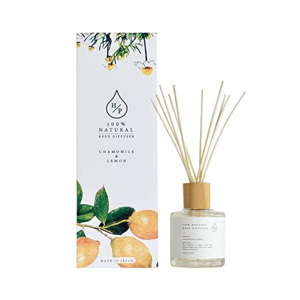 リードディフューザー 100%天然香料  (カモミール＆レモン)