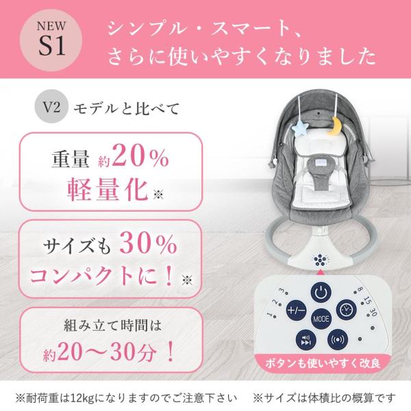 ♪数量限定♪電動バウンサー S1 電動 スイング ベビーラック ベビー