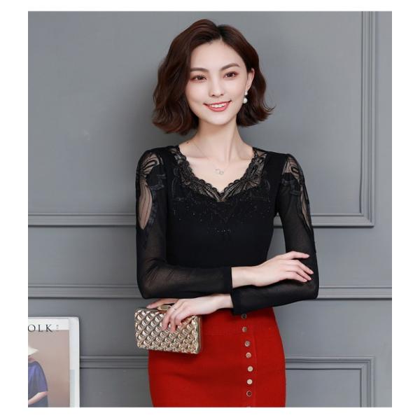 カットソー インナー レディース Tシャツ トップス 長袖 肩レース ラメ シースルー ビジュー 透け感 セクシー春 春夏 春服 夏 秋 Buyee Buyee 일본 통신 판매 상품 옥션의 대리 입찰 대리 구매 서비스