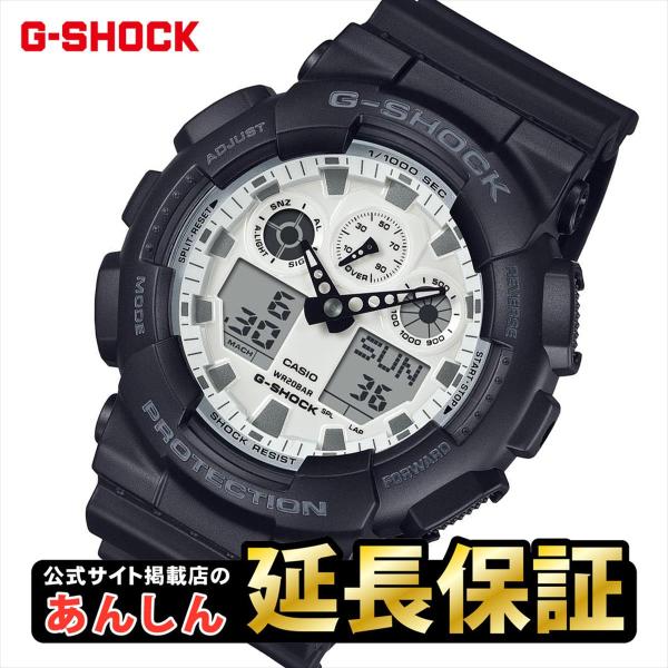G-SHOCK カシオ Gショック GA-100WD-1AJF Black and brilliant white