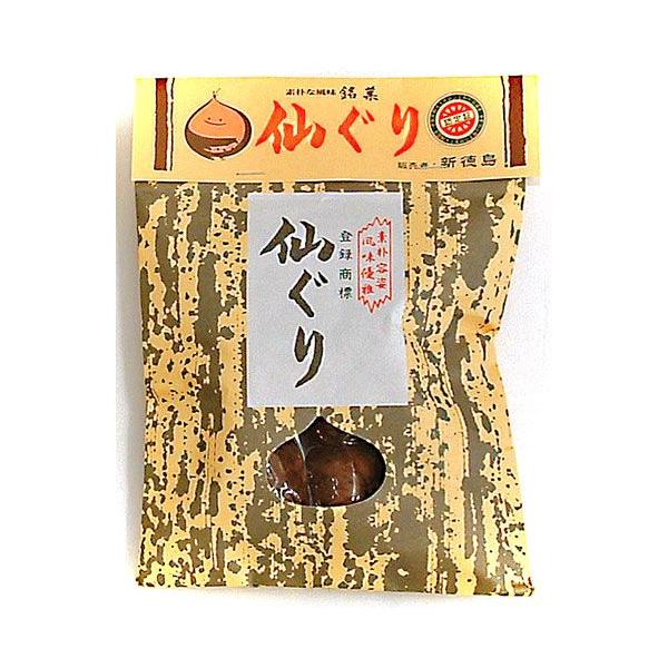 ●仙ぐりは衣栗とも申します。良質の山栗を一粒一粒厳しく吟味して、その素朴なころもなりに、雅味豊かな糖味をくわえ、渋皮ごと栗を煮た野趣に富む独特の風味を創り上げた銘菓であります。四国の方言に「せんぐり」という言葉があります。「つぎつぎに」「つ...