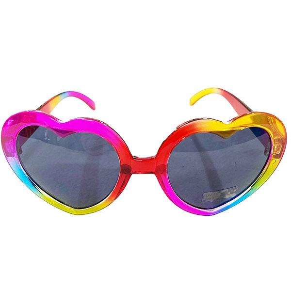 ハートサングラス レインボー お土産 プレゼント インスタ映え ハート型 おしゃれ 旅行 イベント カラフル 男女兼用 Toy022 ヤオヨロズヤ ヤフー店 通販 Yahoo ショッピング