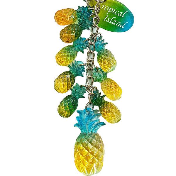 レインボーネオン パイナップル かわいい お土産 沖縄 南国 キーホルダー Toy043 ヤオヨロズヤ ヤフー店 通販 Yahoo ショッピング