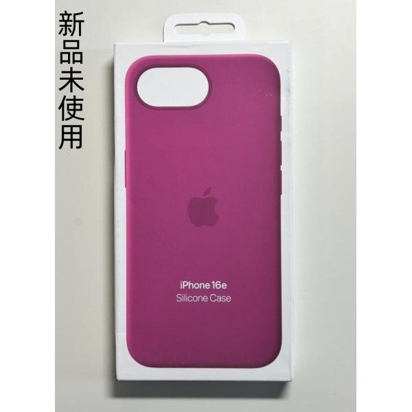 iPhone 16e シリコンケース・フクシア MagSafe対応 アップル アイフォン 並行輸入品 ケース