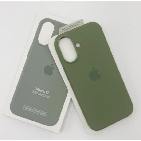 iPhone17 シリコンケース ライトモス MagSafe対応 アップル アイフォン 並行輸入品 ケースaa