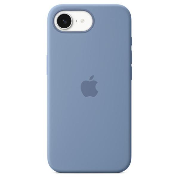 iPhone 16e シリコーンケース - ウインターブルー MagSafe対応 アップル アイフォン 並行輸入品 ケースa