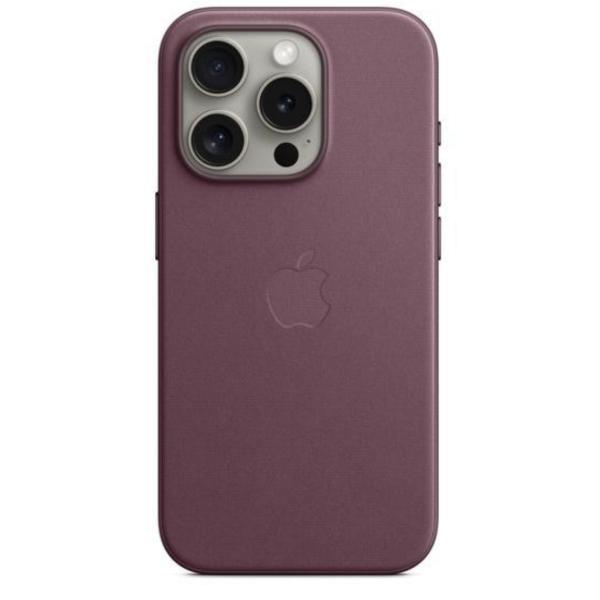 iPhone 15 Pro ファインウーブンケース - マルベリー  MagSafe対応 アップル アイフォン 並行輸入品 ケースa
