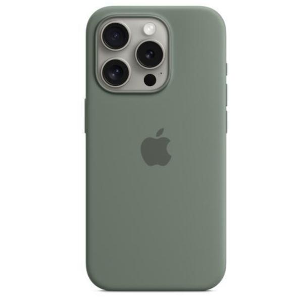 iPhone 15 Pro シリコーンケース - サイプレス   MagSafe対応 アップル アイフォン 並行輸入品 ケースa